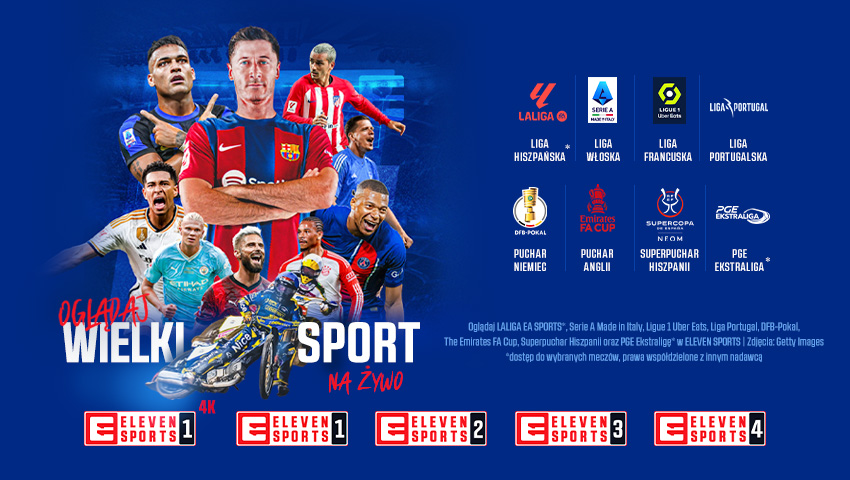 Nowe kanały Eleven Sports w ofercie Metrotv